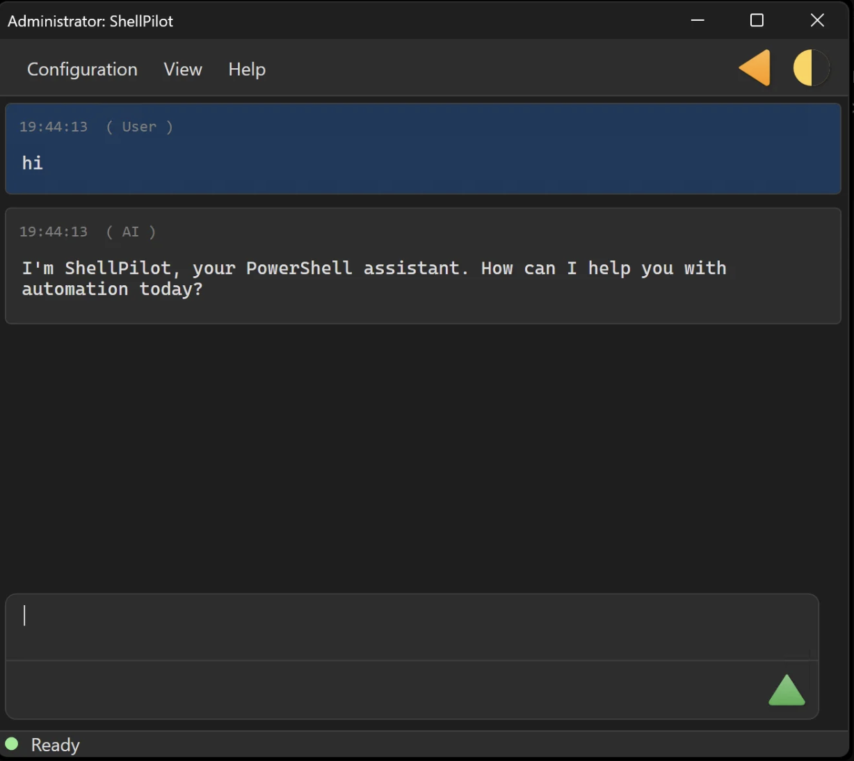 ShellPilot Chat Interface